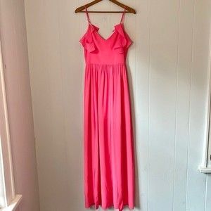 Amanda Uprichard Formal Bridal Evening Long Dress Sleeve Silk Full Length Gown